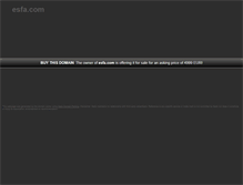 Tablet Screenshot of esfa.com